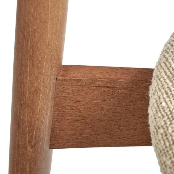 Стул Mod, бежевое букле, ножки цвета орех