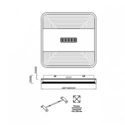 Накладной светильник Sonex Solar 7664/110LS