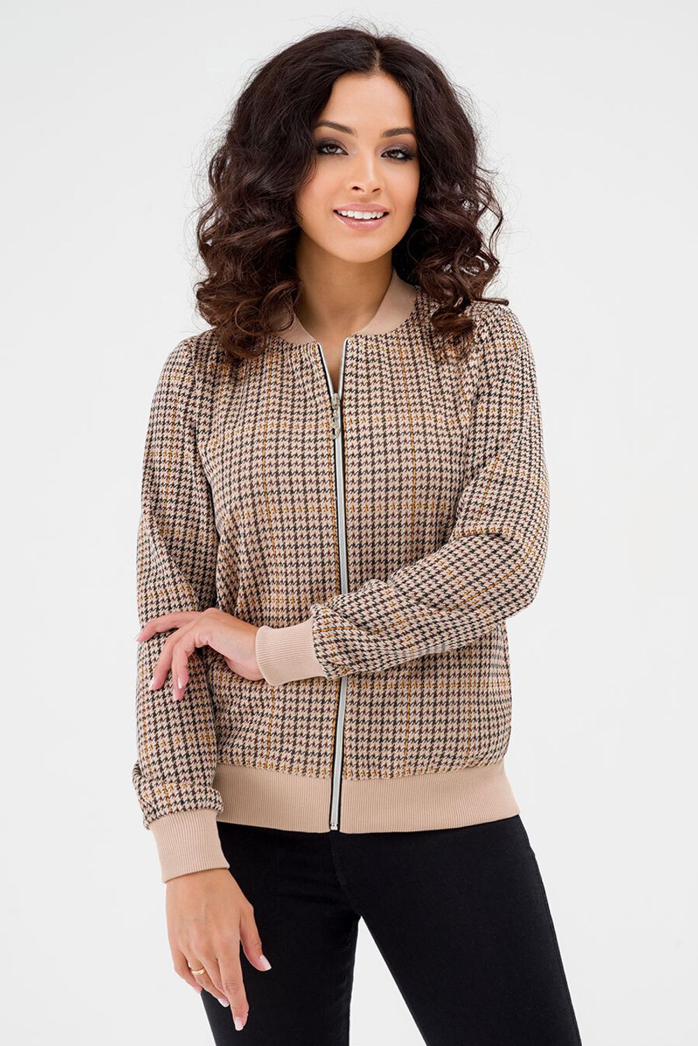 Толстовка на молнии Кирби (46-56) Serenada бежевый (Акция)