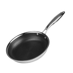 Сковорода 30/21,5 см h6 см New Kitchen Honeycombs нерж. с антиприг. покр. ИНДУКЦИЯ P.L.