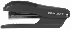 Степлер №24/6, 26/6 BRAUBERG "SX-39", до 25 листов, черный, 228590