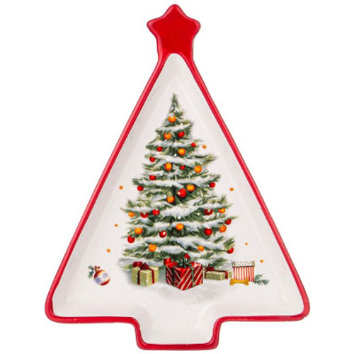 Блюдо Agness "С Новым годом!" 26х20х3см (елка)
