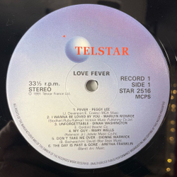Винтажная виниловая пластинка LP Сборник Love Fever (France 1991) (Peggy Lee, Marilyn Monroe, Aretha Franklin, Billie Holiday, Julie London)