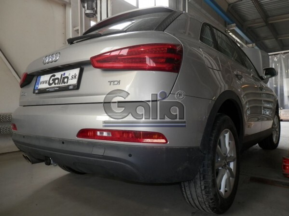 Фаркоп оцинкованный Galia V069A для Volkswagen Tiguan 2007-2016, 2016-, Audi Q3 2011-2018(паспорт и сертификат в комплекте)(без электрики)