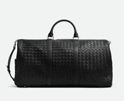 Дорожная сумка Bottega Veneta Intrecciato Duffle черный