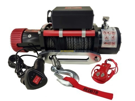 Лебедка "redBTR" серия "HUNTER" 12, 12V, 5448 кг, с синтетическим тросом
