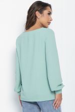 Блуза Гортензия (зеленая) Б11142 LT Collection