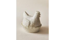 Zara Home блюдо сервировочное из фарфора, цвет кремовый, 21 см