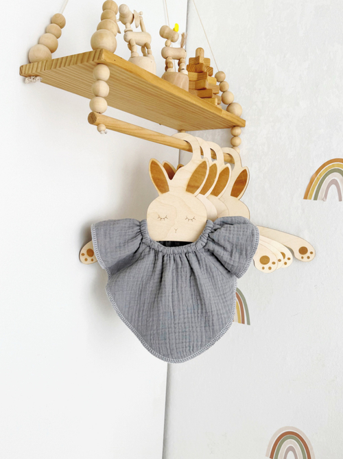 Муслиновый нагрудник Gray