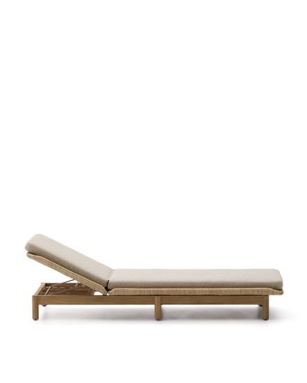 Шезлонг Galea из тикового дерева и синтетического ротанга Испания La Forma