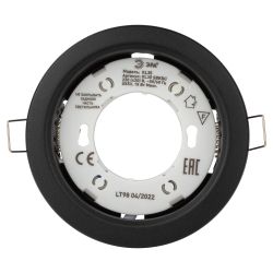 Встраиваемый светильник под лампу GX53 ЭРА KL35 SBK (к) черный матовый