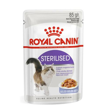 Корм влажный для кошек Royal Canin Sterilised кусочки в желе, 85г