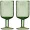 Набор бокалов для вина flowi, 410 мл, зеленые, 2 шт.
