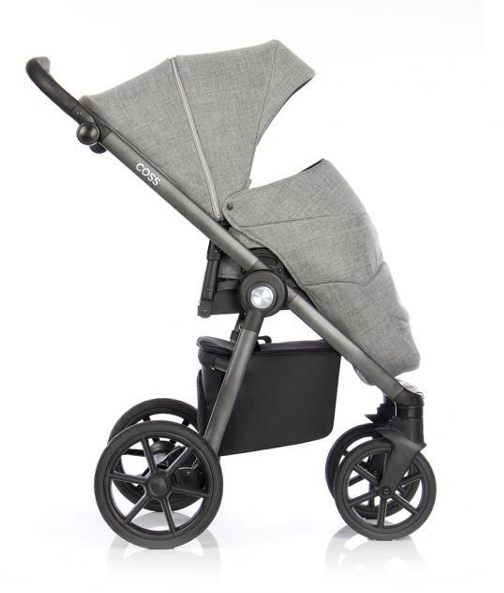 Детская коляска Roan Coss 2 в 1 New 2021 Titanium (Серый)