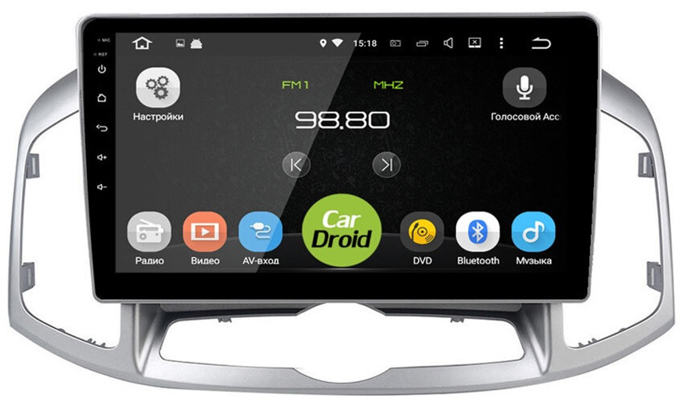 Магнитола для Chevrolet Captiva 2011-2015 - Roximo RM-1303 Android 12, 8-ядер, 4/64Гб, SIM-слот