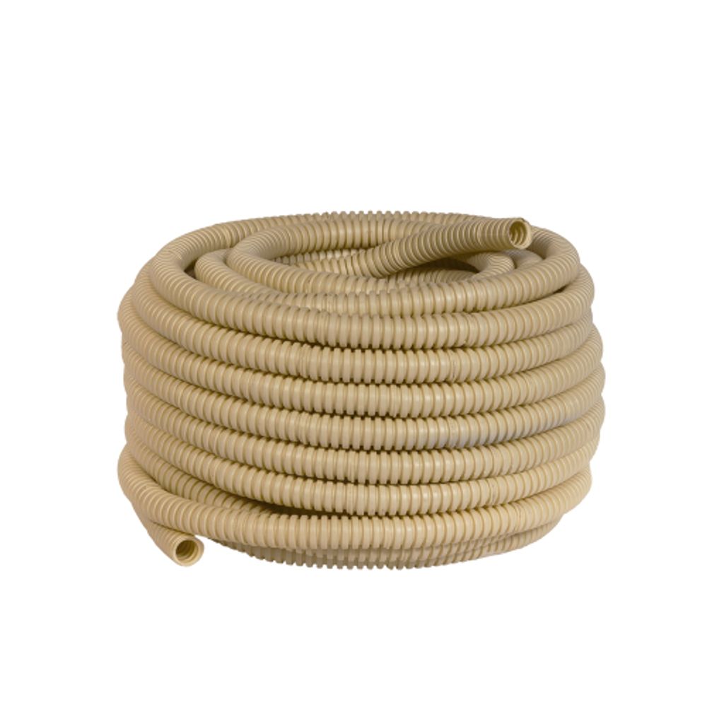 Труба гофрированная ПВХ ЭРА GOFR-16-25-PVС-P легкая сосна d 16мм с зондом 25м