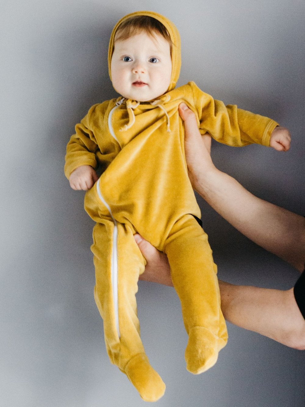 Велюровый комбинезон Mjölk Mustard