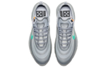 OFF-WHITE x Nike Air Max 97 Menta THE TEN retro joint rainbow fabric shock absorption breathable lightweight low-top air cushion casual running shoes for men and women the same gray-green