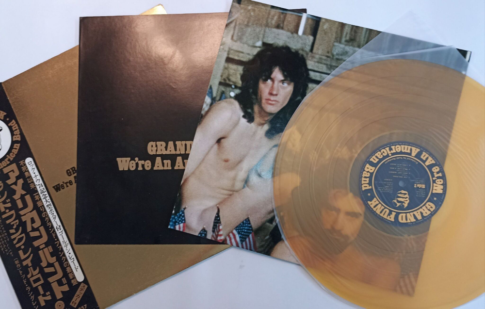 Винтажная виниловая пластинка Grand Funk Were An American Band (Japan 1973) (Gold translucent Vinyl)