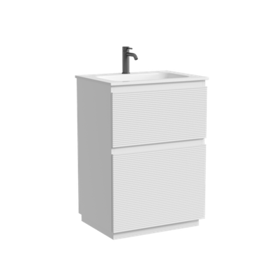 Тумба напольная SANCOS Folk Floor, 590х445х850, c двумя ящиками оснащенными доводчиками, Bianco, арт.FL60FW