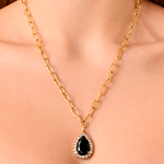Колье Dyrberg Kern METTA SG BLACK /GOLDEN 450081