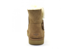 UGG Mini Bailey Graphic Logo Suede Chestnut