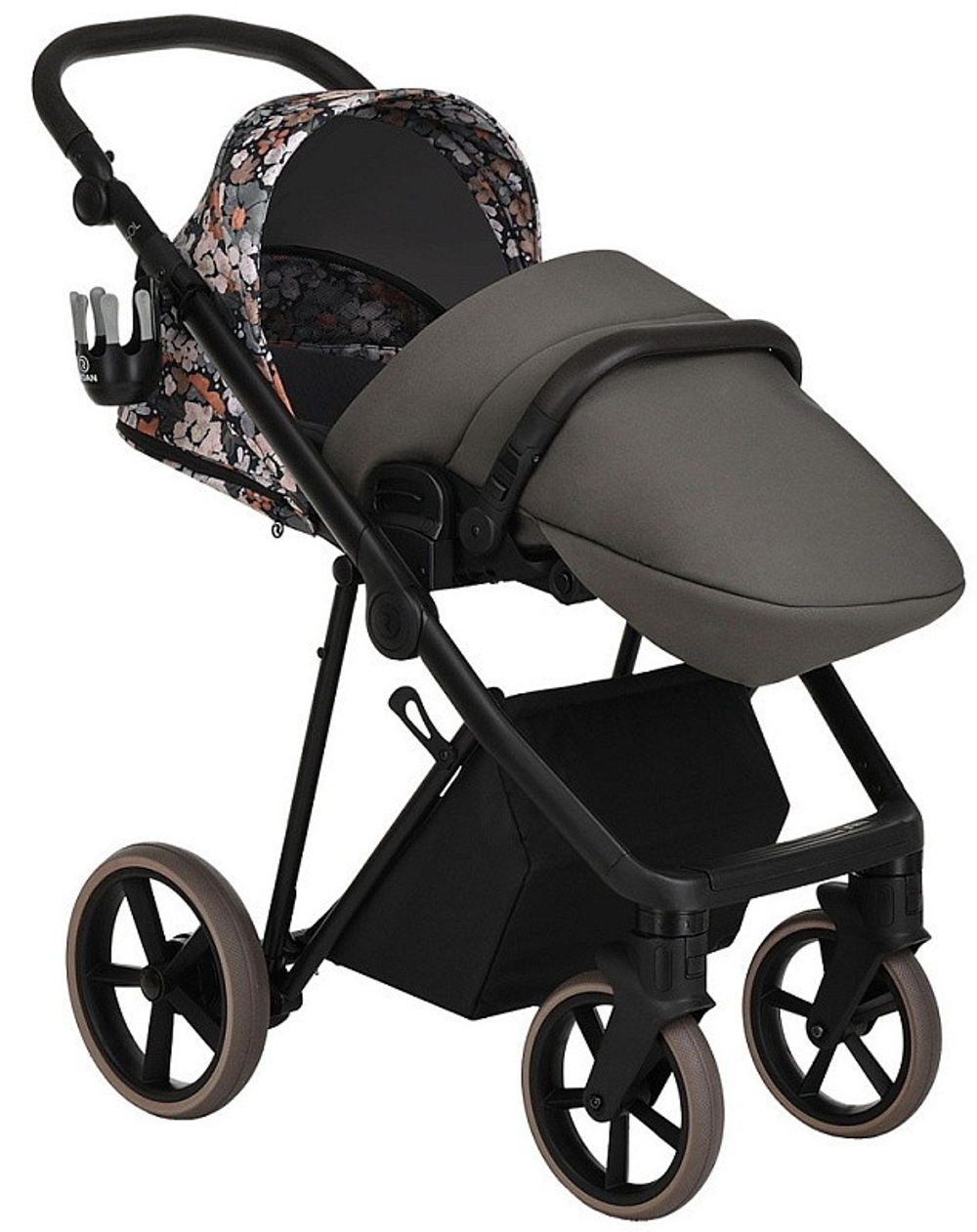 Детская коляска Roan Sol Flowers 3 в 1 с автокреслом Pituso Baesa Pro Black RSF/5003 Forest Clearing/Black
