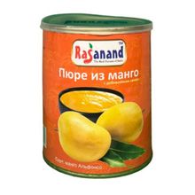 Пюре манго с добавлением сахара Rasanand Alphonso Mango Pulp 850 г, 2 шт