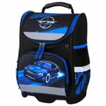 Ранец ЮНЛАНДИЯ WISE, 1 отделение, 3 кармана, устойчивое дно, "Speed race", 37x29х15 см, 271398