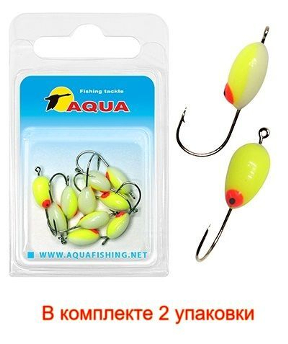 Мормышка фосфорная №06, крючок №12 (2 упакпо 10 шт) 0,08g