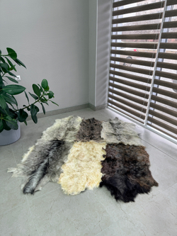 Ковер шкура козья Меховой