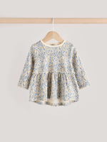 Лонгслив и легинсы в комплекте для малышей Next E66-477, Молочный, Голубой