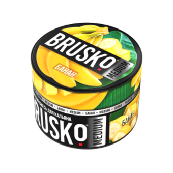 Бестабачная смесь для кальяна BRUSKO 50г MEDIUM - Банан