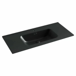 Тумба с раковиной Sancos CODE CD100GP/CN7003MB 100 серая платина