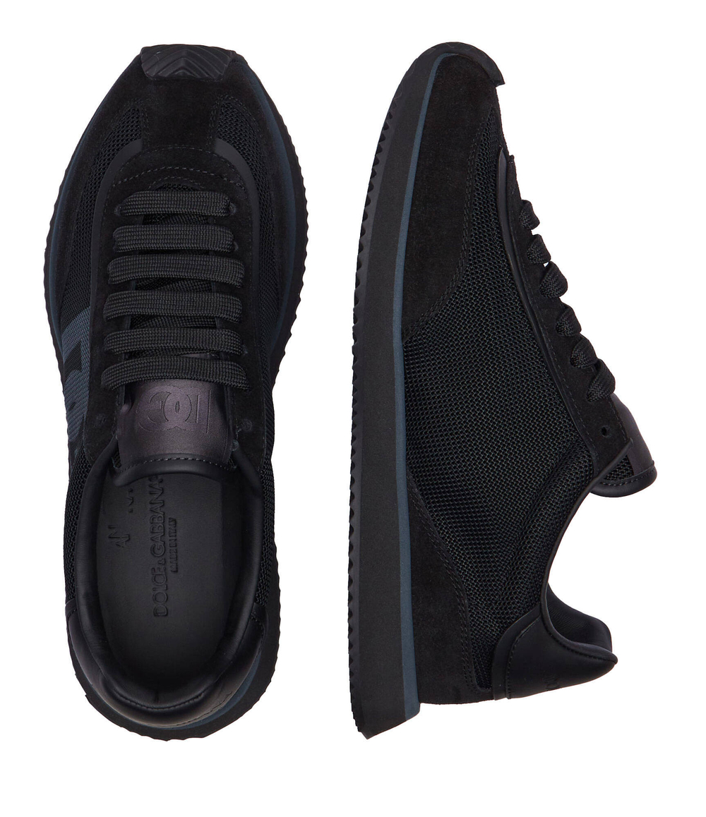 Кожаные кроссовки dg cushion Dolce & Gabbana - черный(CS2288 A5355)