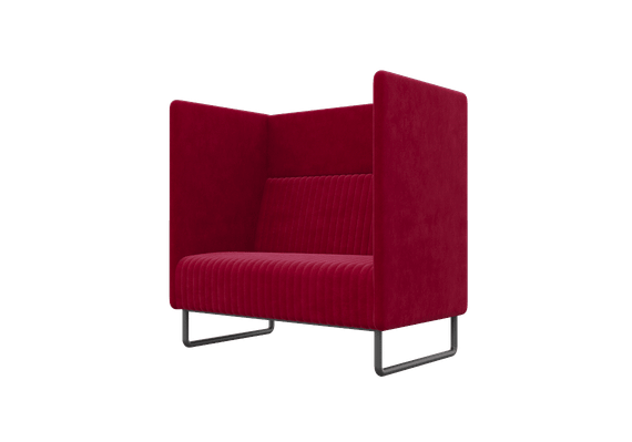 Bronks Диван одноместный BROS-1 Teddy 644/Металл Черный 1050*760*1180