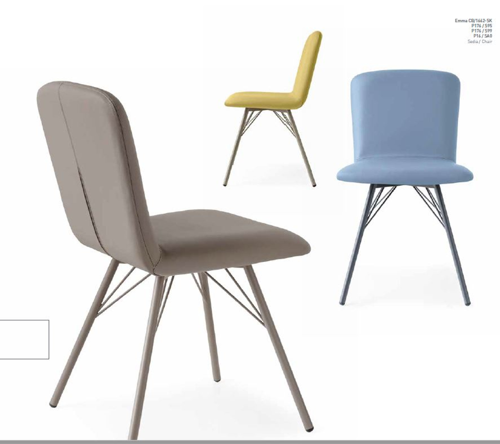 Стул М-City DISAUR Emma Cb, 1662-Sk Mt.P94 Matt Optic White, S92 Skuba Optic White