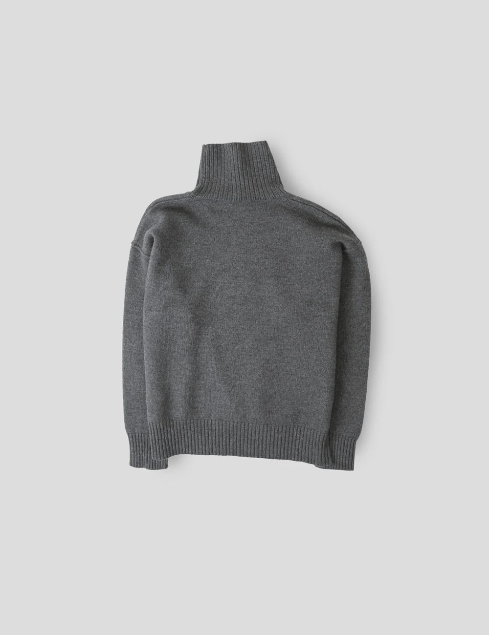 Свитер AMI PARIS Mock Neck Pullover "Grey"