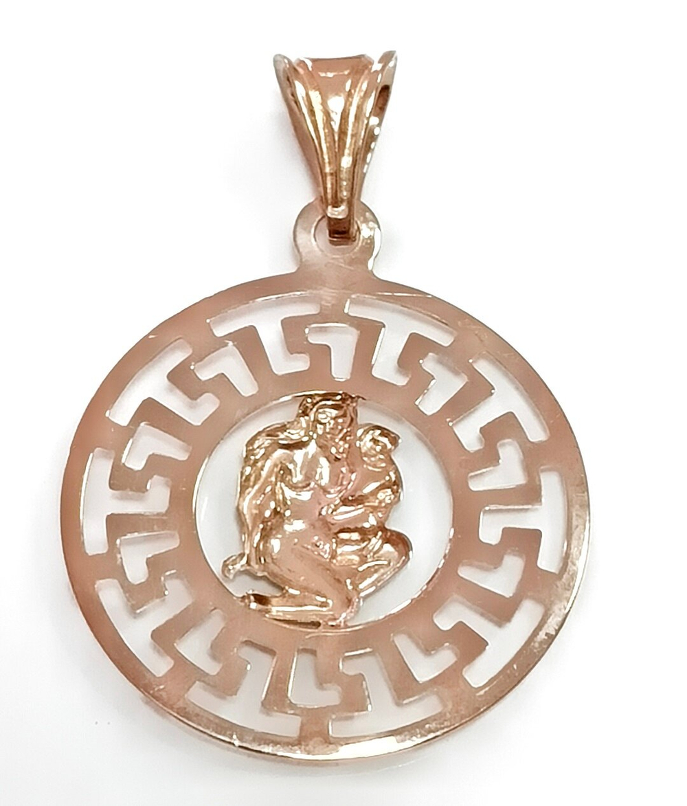 Ювелирная подвеска из серебра в позолоте Дева