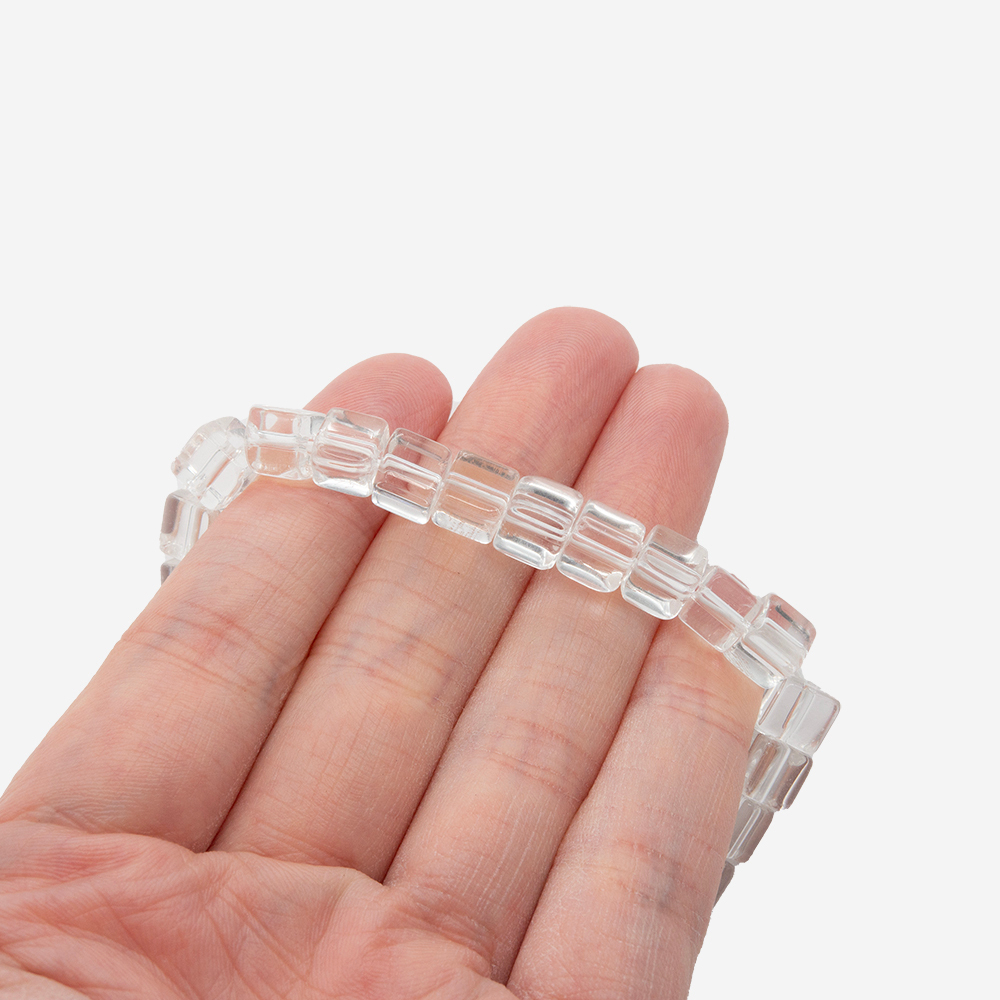 Горный хрусталь (имитация), 6,5мм, куб