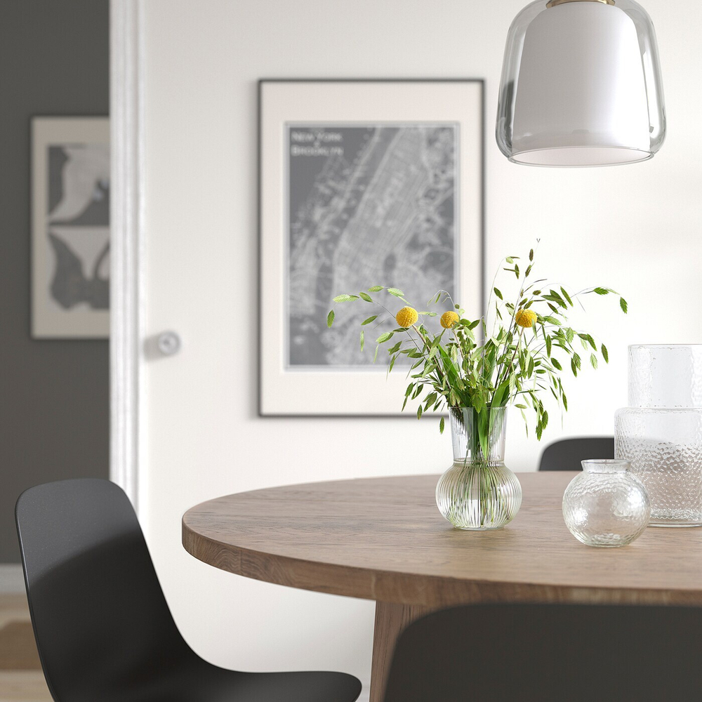 IKEA PÅDRAG  (ИКЕА ПÅДРАГ)  -  Ваза, прозрачное стекло, 17 см