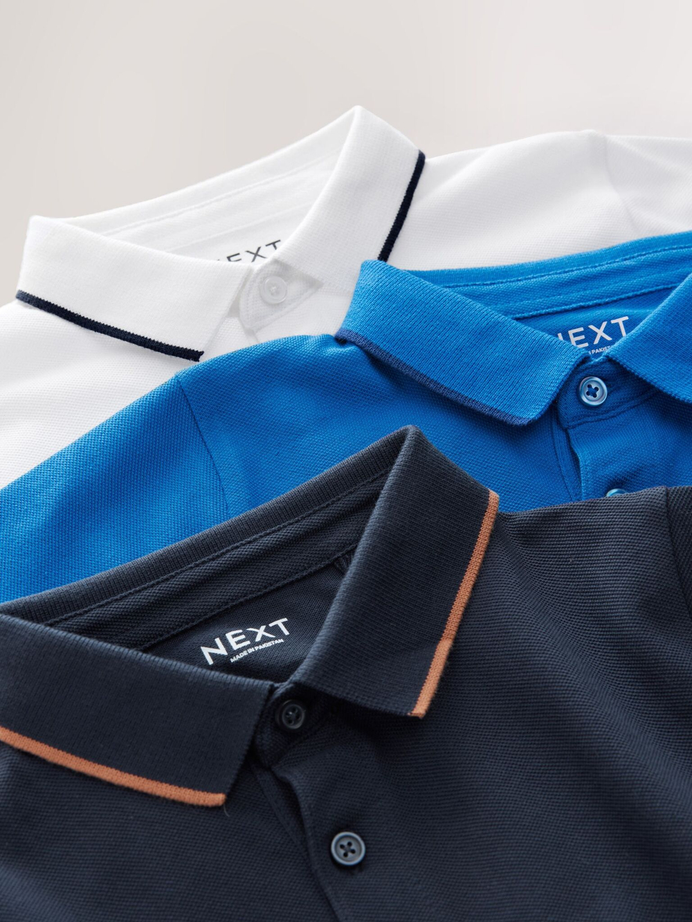 Поло для мальчика Next AU9-319, 3 шт., Синий, Белый, Темно-синий