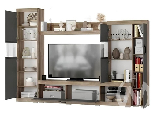 Гостиная Тесла ГС-01 (дуб каньон/белый)