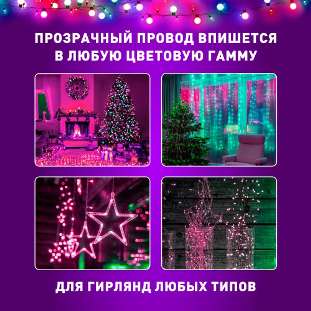 ENIN-3U ЭРА Удлинитель для гирлянд, 220V, IP20, 3м