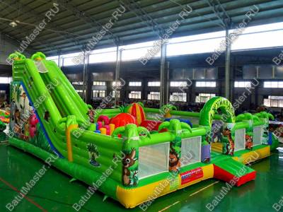 Надувной коммерческий батут "Джунгли"