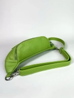 Сумка кросс-боди из натуральной кожи цвета лайм