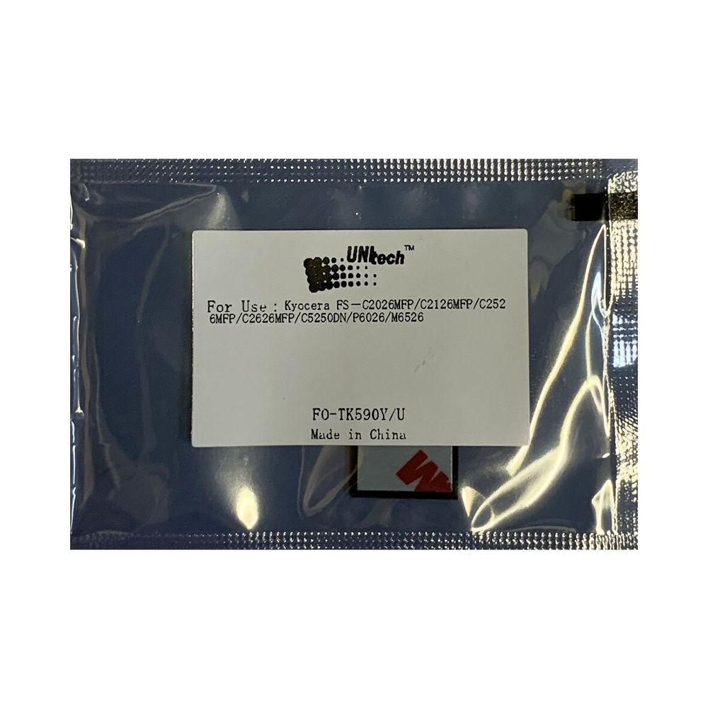 Чип для картриджа Kyocera (TK- 590Y) FS-C5250/2026/2126 (5K) yellow UNItech(Apex)