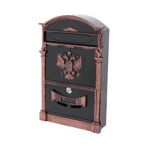 Ящик почтовый №4011В "Герб" старая медь (5шт/уп)