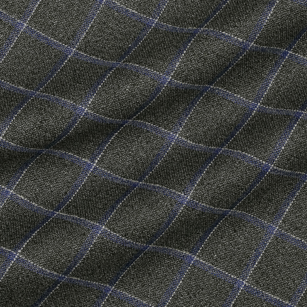 Тонкая костюмная ткань зелёного с синим цвета из смеси шерсти, льна и шёлка