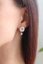 Серьги Атоллы мини с жемчугом